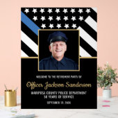 Retraite de la police Ligne bleue Drapeau de la ph (Mariage)