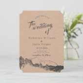 Retraite de montagne | FAIRE-PART DE MARIAGE (Debout devant)