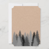 Retraite de montagne | FAIRE-PART DE MARIAGE (Dos)