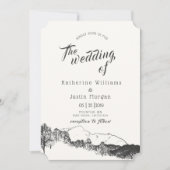 Retraite de montagne | FAIRE-PART DE MARIAGE (Devant)