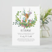 Retraite des cerfs de bois Invitations de la fête (Debout devant)