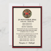 Retraite des pompiers / Invitation de reconnaissan (Dos)