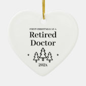 Retraité Docteur retraite Ornement de Noël (Devant)