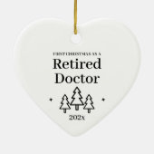 Retraité Docteur retraite Ornement de Noël (Dos)