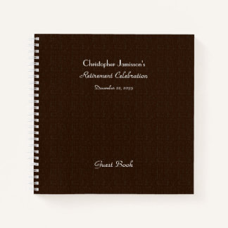 Retraite du livre d'or, Faux Textured Burlap