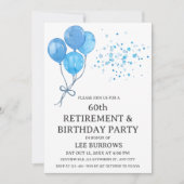 Retraite élégante et invitation de fête d'annivers (Devant)