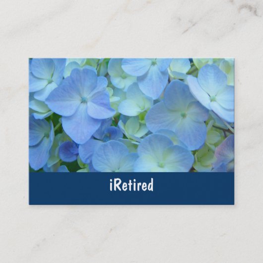 retraite florale bleue iRetired de cartes de (Devant)