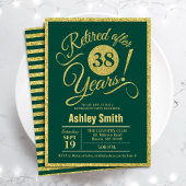 Retraite - Green Gold Invitation