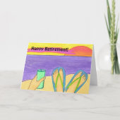 Retraite heureuse ! carte de voeux (Devant)