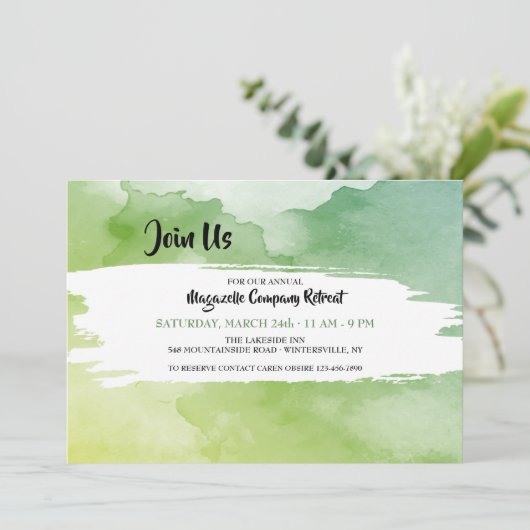 Retraite Invitation d'entreprise (Debout devant)