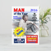 RETRAITE - Invitation PHOTO - Couverture de magazi (Debout devant)