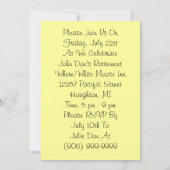 Retraite Invitations Gold Pocket Watch (Dos)