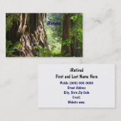 retraite iRetired de cartes de visite retirée (Devant / Derrière)