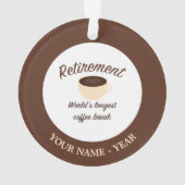 Retraite : La plus longue pause-café du monde (dos)