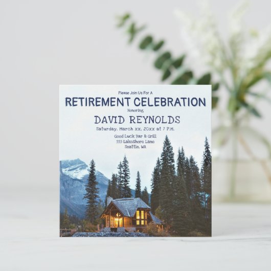 Retraite - Maison rustique - Invitation de fête (Debout devant)