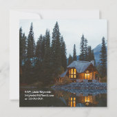 Retraite - Maison rustique - Invitation de fête (Dos)