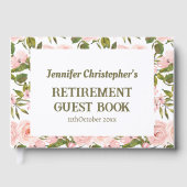 Retraite moderne personnalisée Rose Floral Vert (Recto)