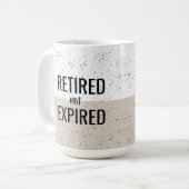 Retraité non expirée Mug (Devant gauche)