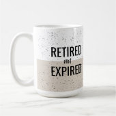 Retraité non expirée Mug (Gauche)