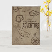 Retraite Nouvelle carte d'aventure Félicitations (Fleur jaune)