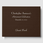 Retraite Partie Inscription Livre Faux Texturé Bur (Recto)