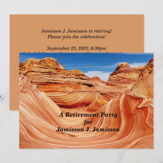 Retraite Partie Invitation Photographes Paradise (Devant / Derrière)