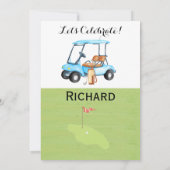 Retraite Party Golf Party Invitation (Dos)