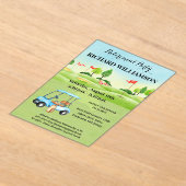 Retraite Party Golf Party Invitation acrylique (Poser)