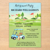 Retraite Party Golf Party Invitation acrylique (Recto)