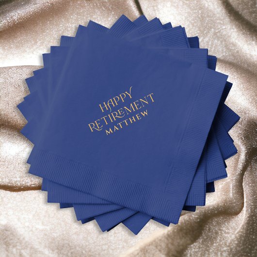 Retraite personnalisée Bleu et or