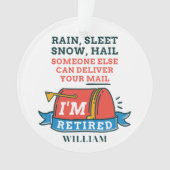 Retraité Postal Worker Custom Mailman Retraite (devant)