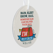 Retraité Postal Worker personnalisé Grand-père ret (devant)