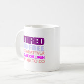 Retraité pour mon petit-fils mug (Devant gauche)