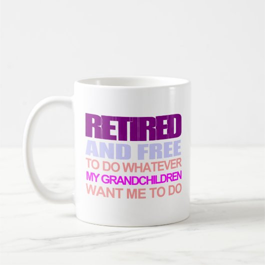 Retraité pour mon petit-fils mug (Gauche)
