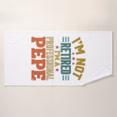 Retraite Professionnelle Pepe Typographie Vintage (Serviette de bain)
