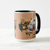 "Retraite Rustique : Tasse à café animalière de st (Devant droit)