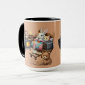 "Retraite Rustique : Tasse à café animalière de st (Devant gauche)