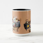 "Retraite Rustique : Tasse à café décorée d'animau (Centre)