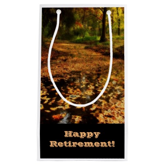 Retraite, sac de cadeau, promenade en bois (Devant)