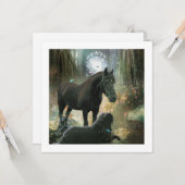 Retraite sacrée - Carte de voeux (Devant/Arrière en situation)