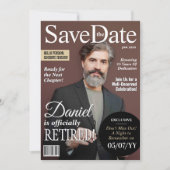 Retraite Sauvegarder la date Invitation de magazin (Devant)