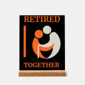 Retraité Together Desk Sign office Cadeau (Recto)