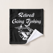 Retraité Va à la pêche (Gant de toilette)