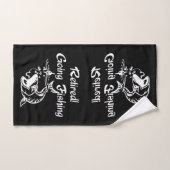 Retraité Va à la pêche (Serviette à main)