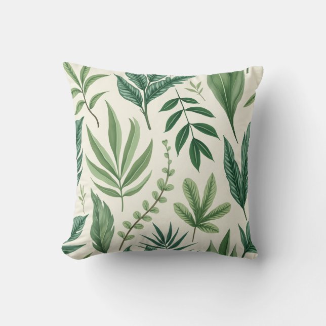 Retraite verdoyante Coussin Décoratif (Recto)