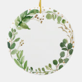 Retraité Verdure Premier Ornement de Noël (Dos)