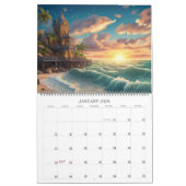 Retraites tropicales par Ivy et Bat Art Calendrier (Jan 2026)