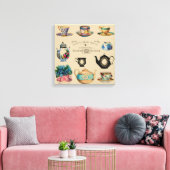 retrant Noord-Star Tea Blend Company Advert Canvas Afdruk (Insitu (Woonkamer))