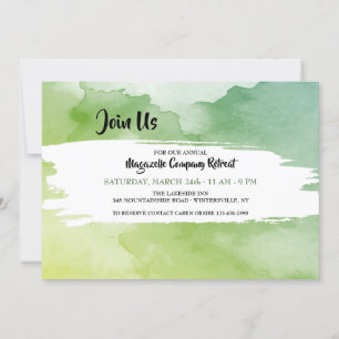 Retreat Corporate Invitation Kaart