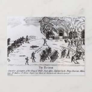 Retreat, gepubliceerd in 1775 briefkaart